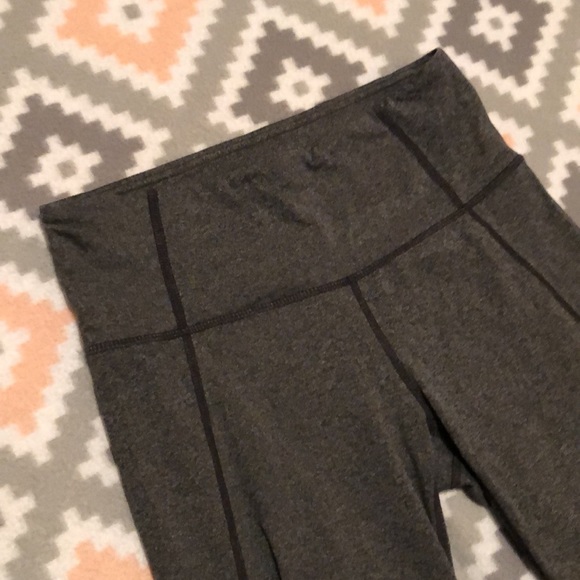 Athleta Gray W/Black Full Length Training Pant SzS - Picture 2 of 7